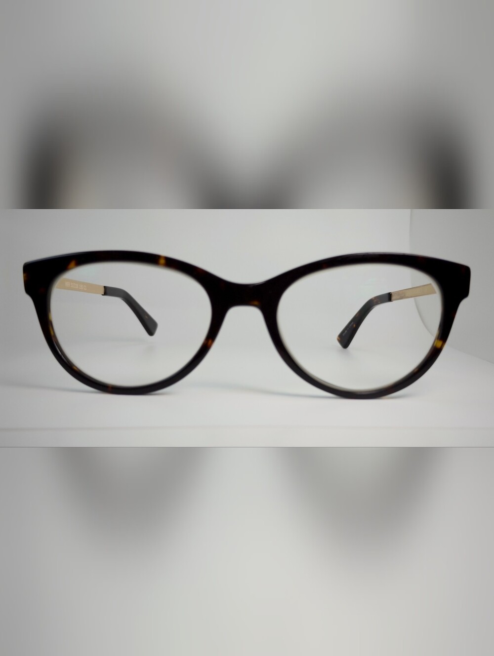 Her. Tortoiseshell Cat eye Round Women's Eyeglass Frames - Brown